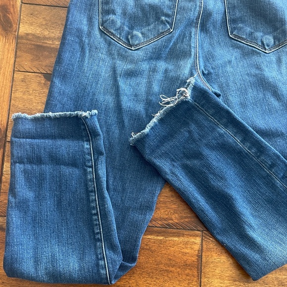 L’Agence El Matador High Rise Slim Denim Jeans Raw Hem Blue Sz 27 - Picture 12 of 12